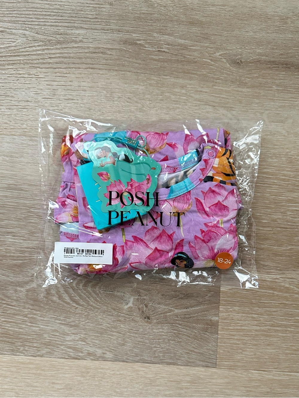 Posh Peanut Disney Jasmine Twirl Bodysuit Dress 18-24 NWT